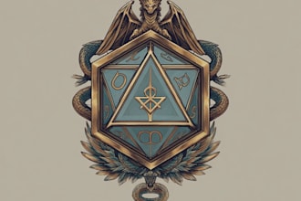 make rpg dnd inspired logo art