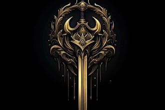 do a fantasy game logo