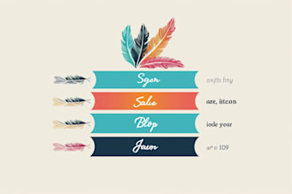 design a perfect author or feminine logo with branding guide