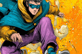superhero character for comics