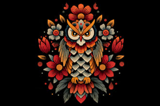 create awesome old school tattoo style design