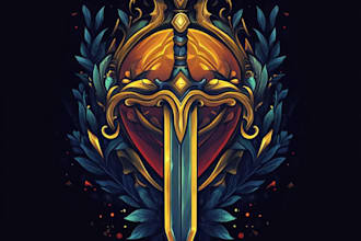 do a fantasy game logo