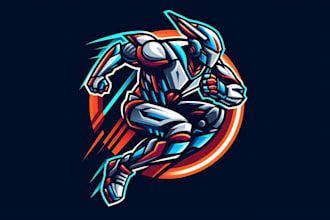make a mecha sport mascot logo for commercial use