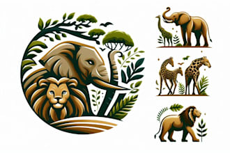 create a professional animal conservation, wildlife or safari logo design