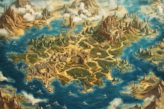 draw a map illustration for your project