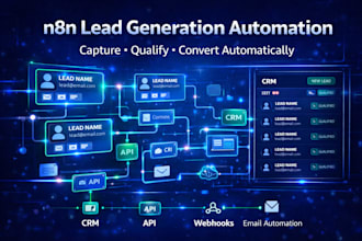 build n8n lead generation automation with CRM integration