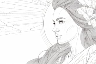 draw vector line art illustration