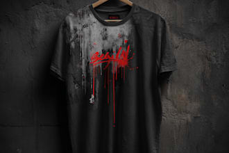 do minimalist typography t shirt design