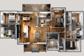 draw professional 2d floor plan