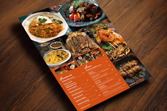 attractive restaurant flyer, food menu, food poster design