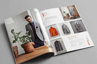 do awesome modern product catalog lookbook sell sheet design