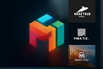 do modern minimalist tech, crypto, app, or website logo design