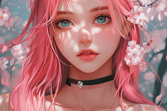do a anime character