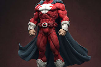 superhero character for comics