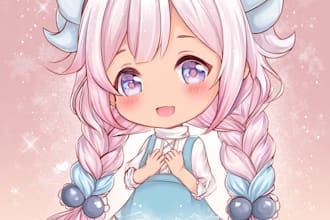 create custom anime chibi art