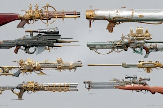 design unique weapons illustrations