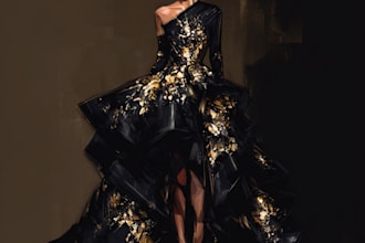 draw a fashion illustration or sketch