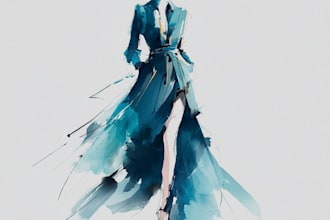 draw a fashion illustration or sketch