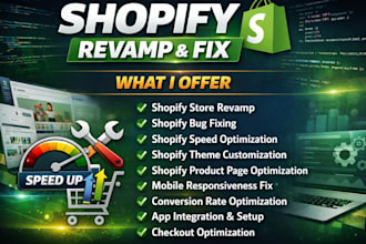 do shopify upgrade shopify edit shopify code edit shopify revamp website fix