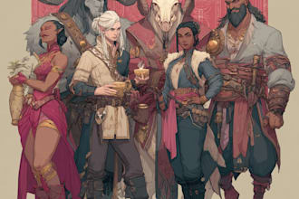 design dnd party and fantasy