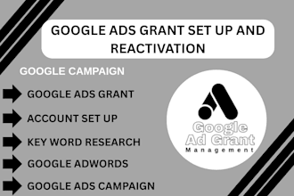 set up and manage google ads grant for nonprofit organizations