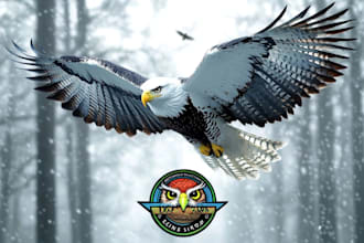design eagle, falcon, owl or any bird logo or t shirt