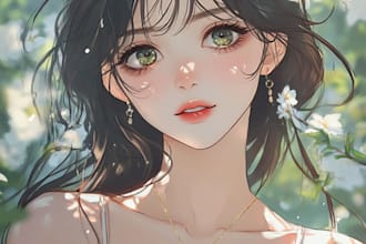 anime character, fanart, and original character