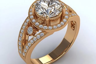 do 3d cad model jewelry design