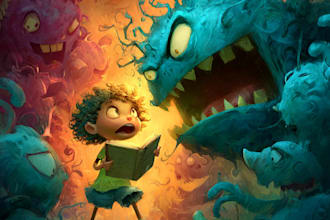 children story book illustration children story book