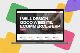 design and build custom odoo website design ecommerce erp business solution