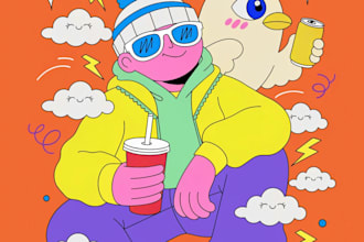 do nft collection or meme art in cartoon or anime style