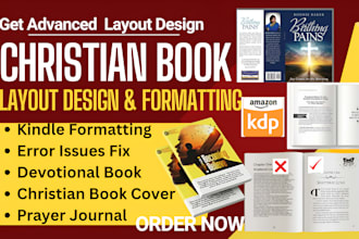 provide christian developmental editing and interior layout for amazon KDP