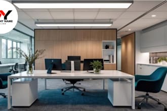 create a professional zoom virtual office background