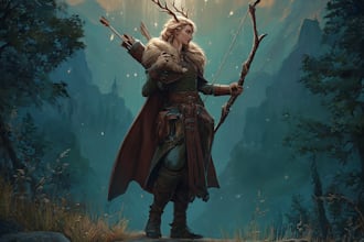 design your fantasy character, dnd hero, or original