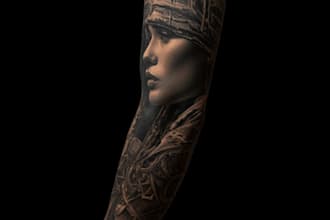 create a tattoo design of tattoo sleeve