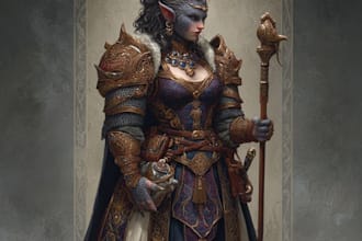 illustrate your dnd character, fantasy oc, or tabletop