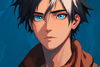 draw character sheet for your oc anime, waifu and husbando