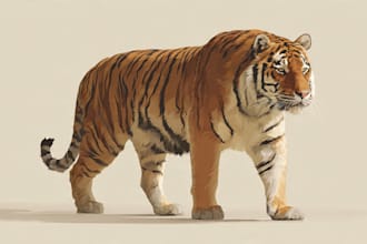 create realistic vector animal and birds
