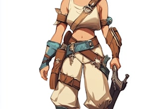 draw 2d game character or 2d game character