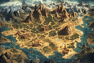map illustration, map design, 2d vector map, svg,