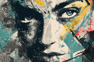draw urban graffiti typography art