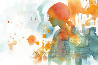 draw a unique watercolor illustration