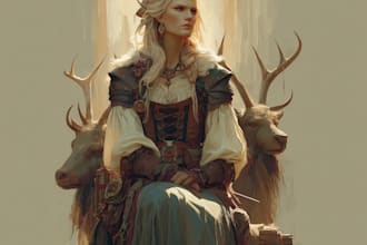 design your fantasy character, dnd hero, or original