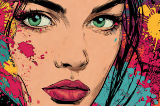 draw vector pop art illustration