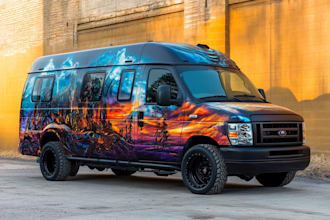 draw vehicle wrap design, car wrap, van wrap