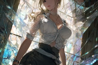 draw beautiful sfw or nsfw anime art illustration