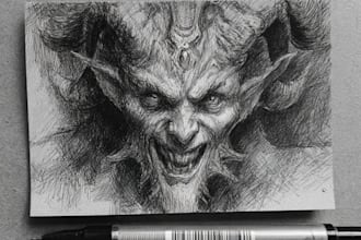 draw you a monster art illustration