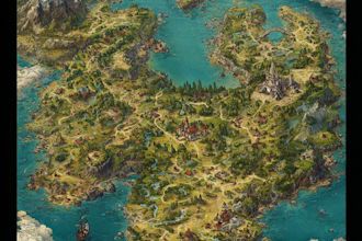 draw a map illustration for your project