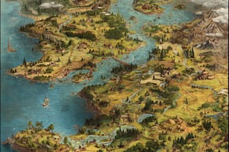 draw a custom map for fantasy