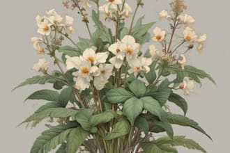 create a botanical watercolor illustration